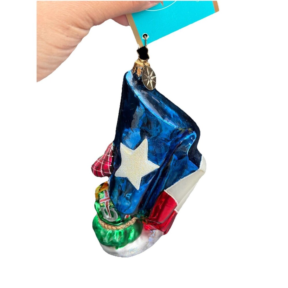 Christopher Radko Lone Star Santa Ornament "Brand New" With Tags 2006 Cowboy - Picture 2 of 6